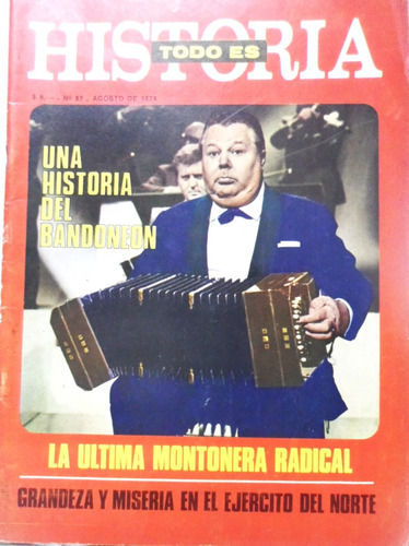 Revista Todo Es Historia Agosto 1974 Numero 87