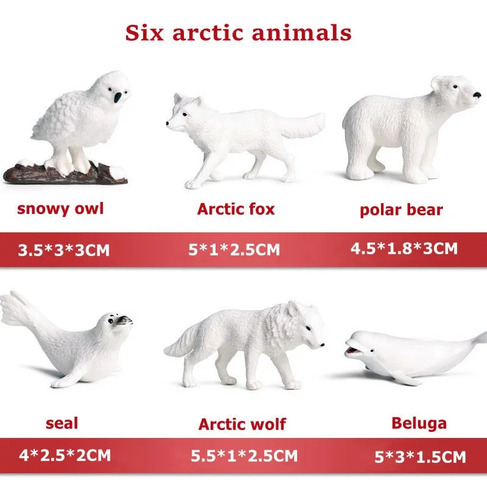 Set De Minipeces Con Animales Marinos Simulados