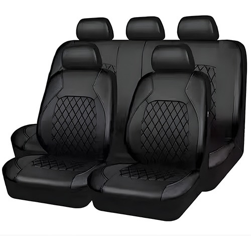 Funda De Asiento Trasero De Coche De Piel Sintética 5pc