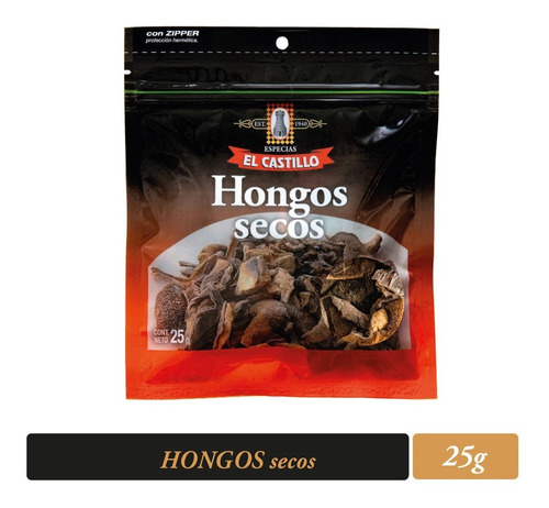 Hongos Secos El Castillo Zipper De 25 Grs