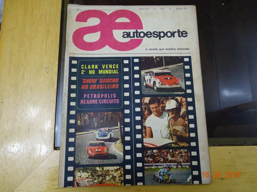 Revista Auto Esporte 35 Setembro 1967 Karts Brabhams R499