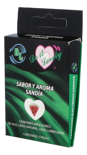 Preservativo Dl Empaque Con 3 Piezas Sabor Sandia