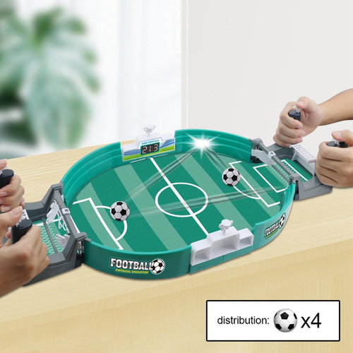 Imagen 6 de 9 de Juego Fútbol Tablero Juguetes Conjunto 4 Bolas Grandes