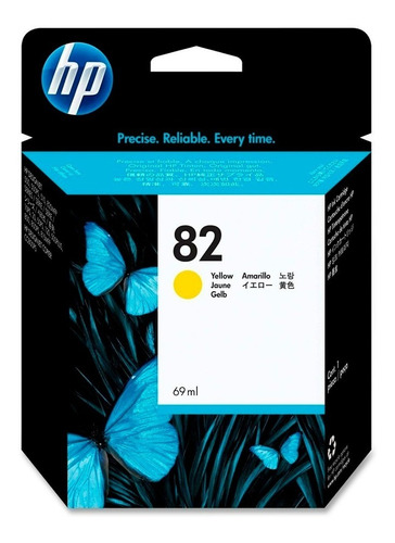 Cartucho Original Hp 82 Color Cian Mag Ama C/u 69ml