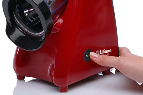 Multi Rallador Electrico Liliana Easysalad Asm100 4cuchillas Color Rojo