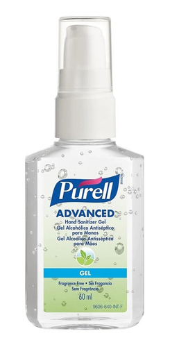 Gel Antibacterial Purell 60ml Con Dosificador 9606 24 Piezas