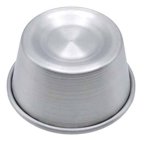 12 De Moldes Para Mini Flan Marina Mediano 7.5x5.5x4cm Color Gris