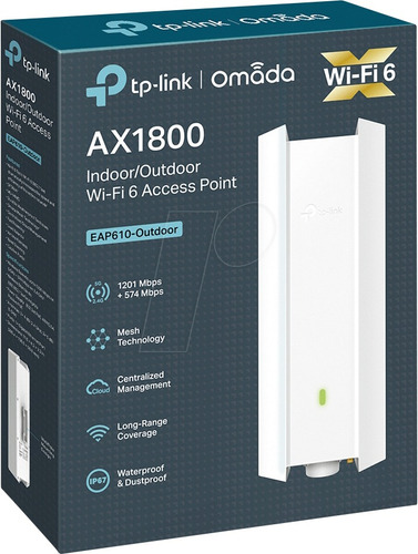 Acces Point Tplink Eap610 Ax1800 Wifi 6 Omada Dual Band 1.8g