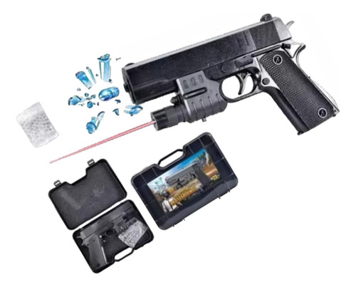 Arma Mini Pistola Hidro Gel Juguete Niño+ Bala Hidrogels 