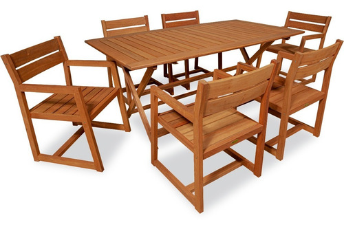 Mesa Plegable Madera 1.40x80 Ecomadera (opc Sillas) - Envio