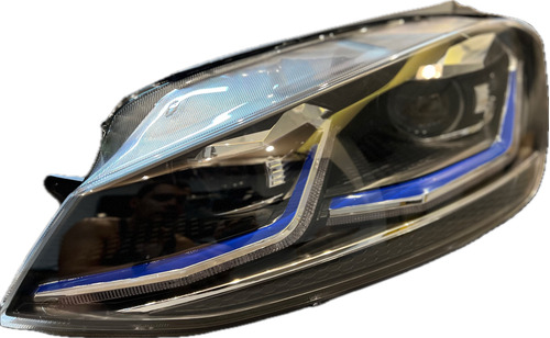 Farol Golf Mk7 Modelo Mk7,5 Friso Azul Black Friday
