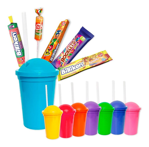 Imagen 1 de 9 de Golosinas Cumpleaños 002+vasos Surtidos - 30 Chicos Lollipop
