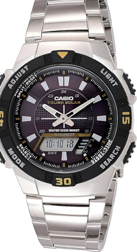  Reloj Casio Analogico-digital Aqs 800wd 1ev Cuarzo Mineral