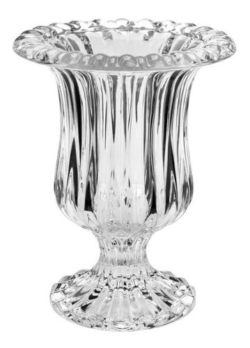 Vaso Com Pé De Vidro Renaissance 14 Cm - Lyor Cor Ambar
