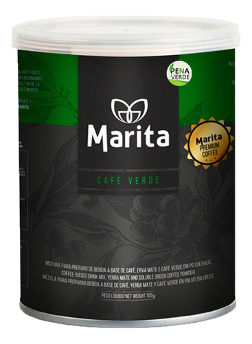 Café Marita Verde 100g / Perda De Peso E Ganho De Energia