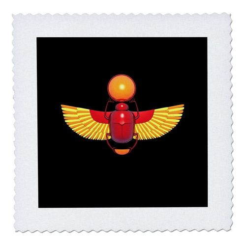 3drose Ancient Egyptian Scarab Beetle Hieroglyph Design.
