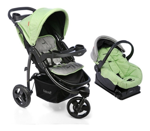 Felcraft Travel system Simply 3 ruedas 5007 - Verde - Negro