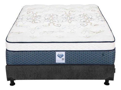 Colchon Queen Size Spring Air Cantabria + Box + 2 Pack