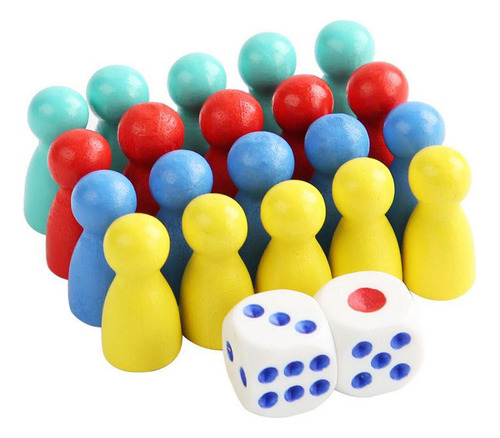 Piezas De Juego,piezas De Peones Multicolores Con 2