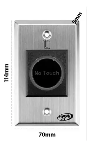 Botoeira No Touch Inox Ppa N.a/n.f Design Cx-4512 | MercadoLivre