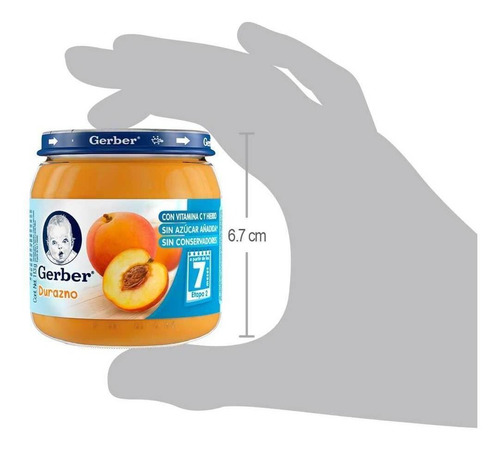 Gerber Para Bebe Papilla Et2 113gr Durazno(24 Unidades)