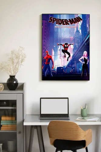 Póster Película Animada Spiderman Into The Spiderverse