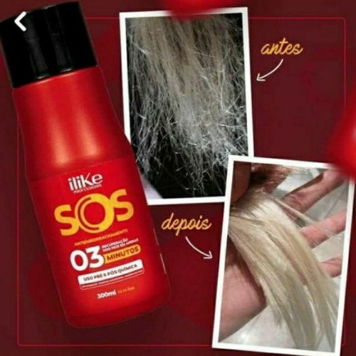 Sos Ilike Kit Shampoo+cond +3mascaras