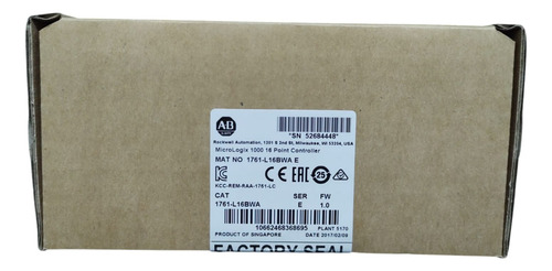 Allen Bradley 1761-l16bwa Plc Micrologix 1000