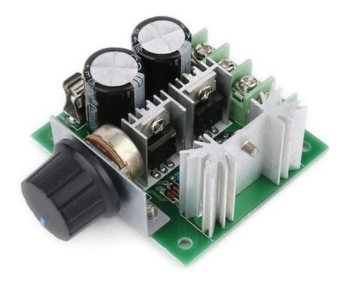 Imagen 1 de 3 de Control Regulador Velocidad Motor Pwm 10a 12-40v Electroship