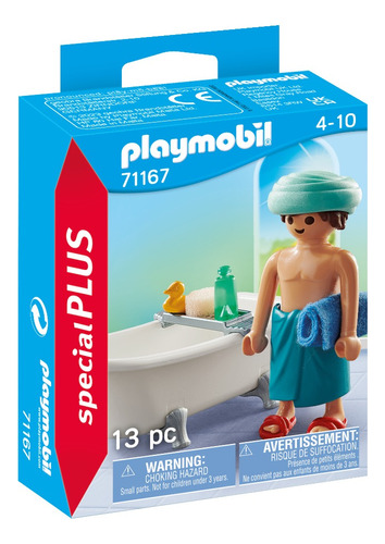 Figura Armable Playmobil Special Plus Hombre En La Bañera 13 Piezas 3+