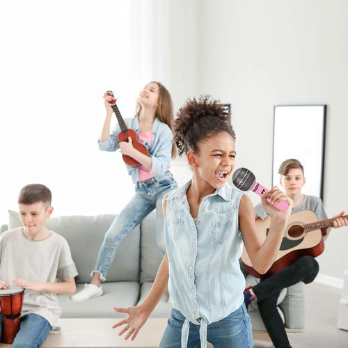 Juego De 24 Micrófonos Inflables Artcreativity Para Niños