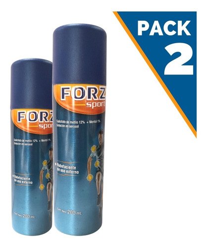 Linimento Depotivo Forz Aerosol 200 Ml X 2 Unidades