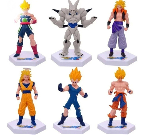 Gohan Cell Truncks Dragon Ball Z Colección X6 Figuras Bolsa