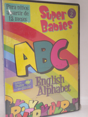 Super Babies Abc English Alphabet Dvd Nuevo