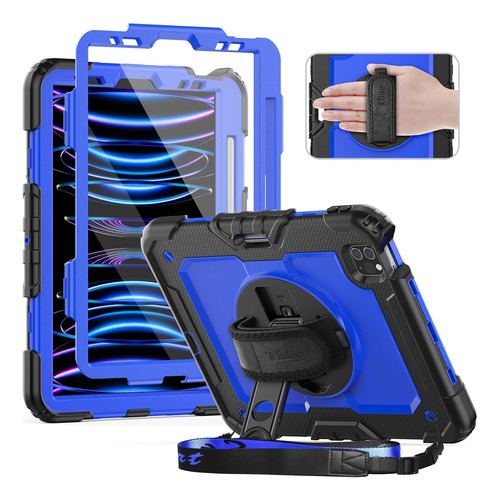 Funda Niños Anti Impactos iPad Pro 11 2021/2020/2018 Azul