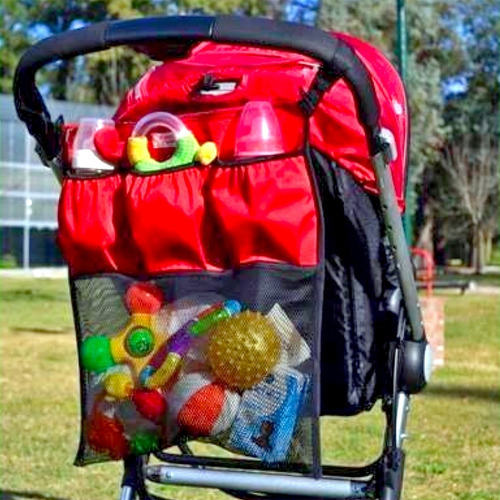 Organizador Para Cochecito Con Bolsillos Y Red Universal