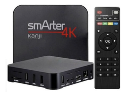 Conversor Smart Kanji Smarter 4k Vip Box Tv Convertidor Negro Estándar