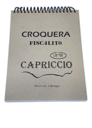 Croquera Media Carta Capriccio 16x21cm 80 Hojas
