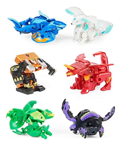 Bakugan Unbox Y Brawl 6-pack, 4 Y 2 Geogan Exclusivos, Figur