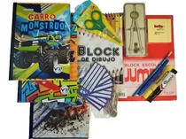Comprar Combo Útiles Escolares 14 Artículos Cuaderno Compás Tijera