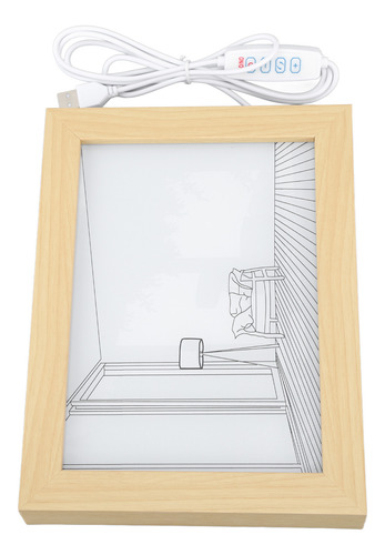 Cuadro Decorativo De Cabecera Con Pintura Con Luz Led