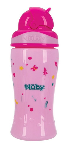 Vaso Boost Popote De Silicon Nuby Thirsty Kids Flip-it