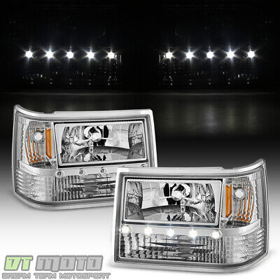 1993-1998 Jeep Grand Cherokee 6in1 Led Drl Headlights+co Yyk