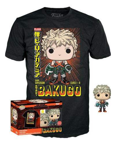 Funko Pop & Tees My Hero Academia Katsuki Bakugo Ed Especial (Usado)