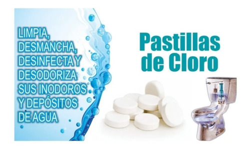 Imagen 2 de 4 de 10 Pastilla Cloro Desinfectante Cisterna Tinaco Envio Gratis