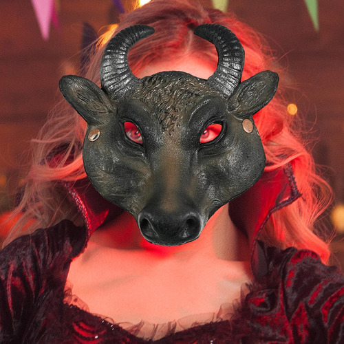 Bc Máscara De Cosplay De Toro Máscara De Miedo De Halloween