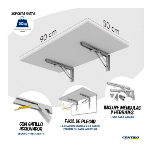 Imagen 2 de 6 de Escritorio Plegable Mesa Home Office Estante Varios Usos