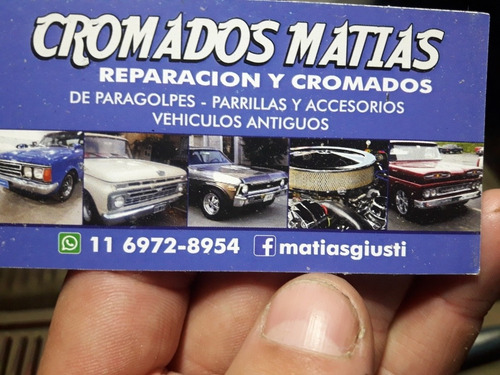 Imagen 4 de 4 de Cromados Y Reparacion. Paragolpe Amarok,duty,f100,chevy