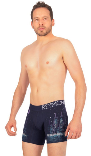 Bóxer Semilargo Estampado Para Hombre Reymon Ref. 3029