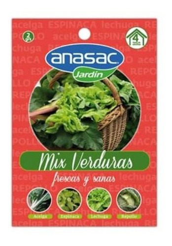 Anasac Semilla Mix De Verduras 2grs